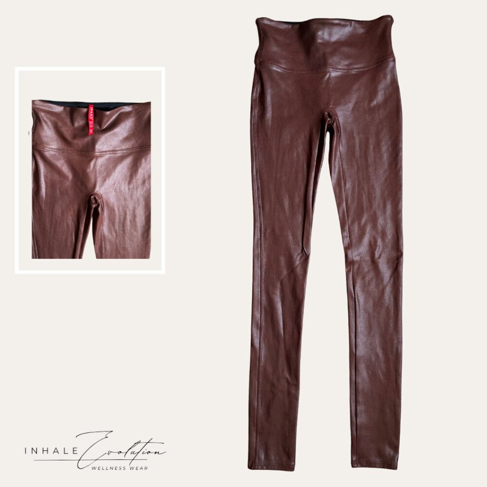 Spanx Leggings: Brown (S)